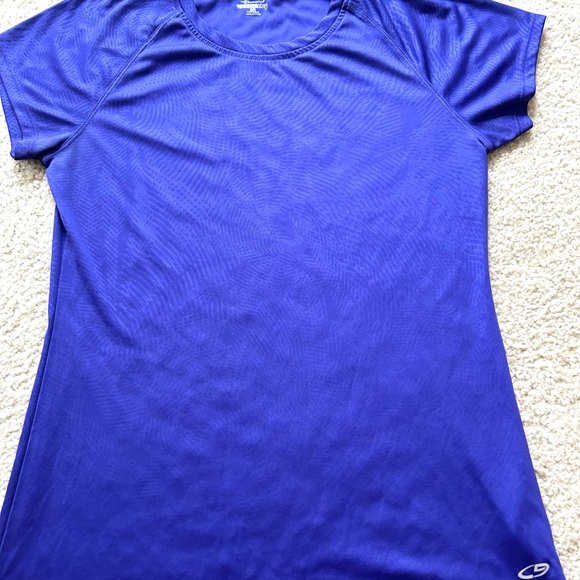 Champion Purple Semi-Fitted Gym Workout Shirt - Picture 1 of 3